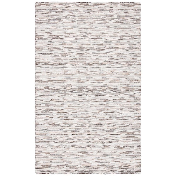Safavieh 8 x 10 ft. Elements Hand Loomed Rectangle Area Rug Brown & Light Grey ELM202T-8 - main